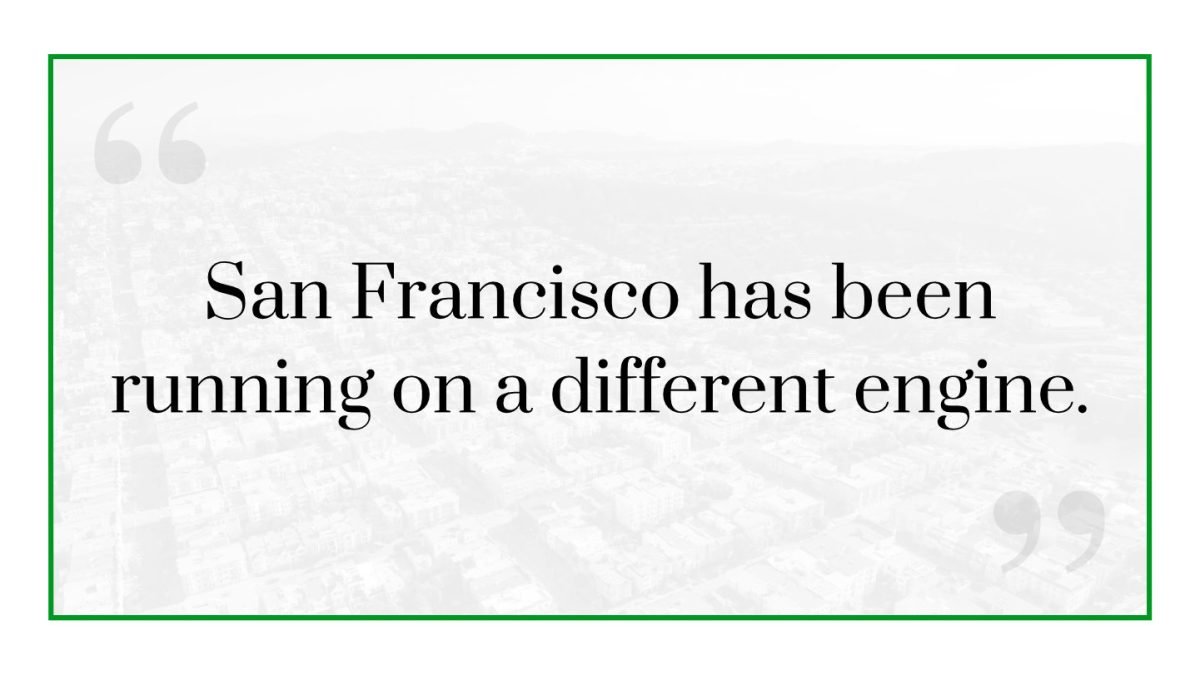 text san francisco has been running on a different engine
